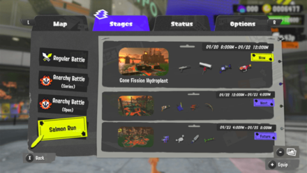 Splatoon 3 - Stage Rotations