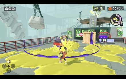 avoid the shockwaves while attacking Amped Octostamps