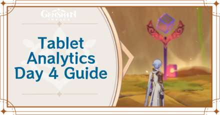 Genshin Impact - Tablet Analytics Day 4 Guide