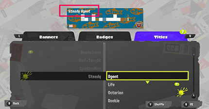 Splatoon 3 - Titles Screenshot