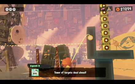 Use Splat Bombs on the Stack of Crates