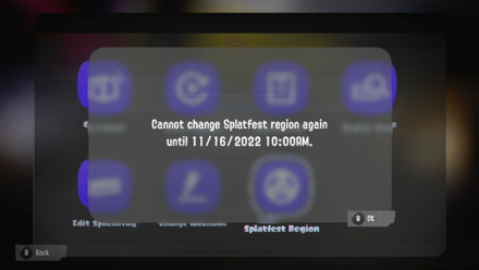 Splatoon 3 Change Splatfest Region