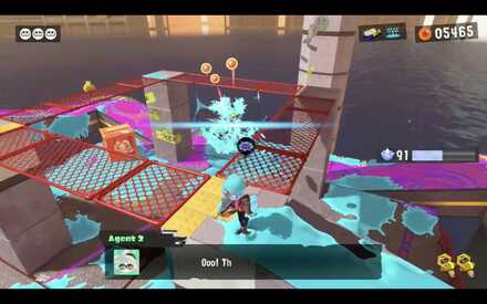 shoot at tentakooks to force them to run over the Ink Mine