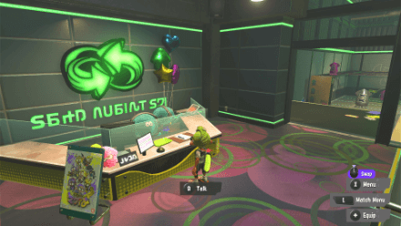 Splatoon 3 Local Multiplayer Front Desk