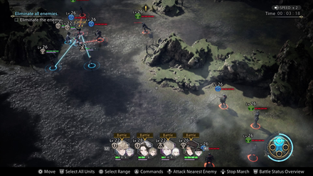 fight one enemy group at a time