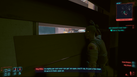 CP 2077 - Talk to Tiny Mike