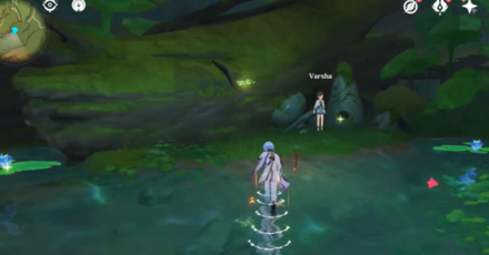 Genshin - Little girl by the rocks