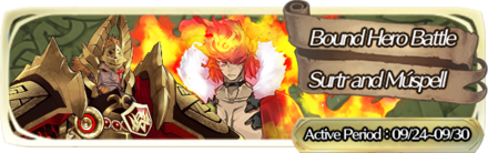 Surtr and Múspell Bound Hero Battle Banner Fire Emblem Heroes FEH