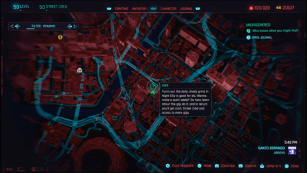 CP 2077 - Nasty Hangover Gig Location