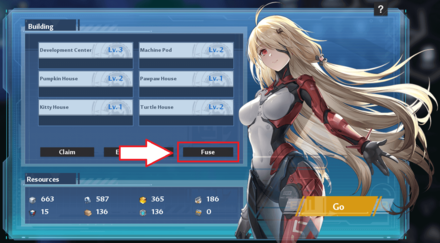 Building Mode Menu - Fusing Option