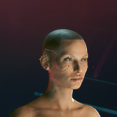 CP 2077 - F 51 Hairstyle