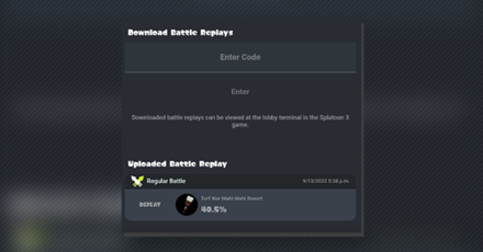 Splatoon 3 - Enter the Code from SplatNet 3