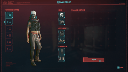 Cyberpunk 2077 Phantom Liberty - Six Wardrobe Sets
