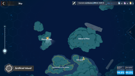 Tower of Fantasy - Diurnal Islet Map