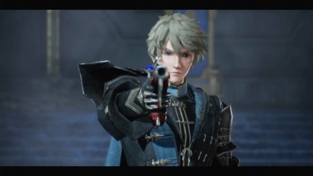 DioField Chronicle - Andrias Points Gun at Fredret