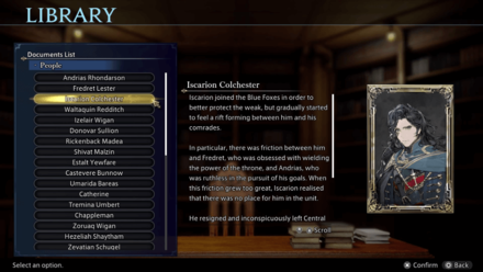 DioField Chronicle - Character Lore