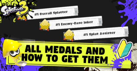 Splatoon 3 - Medals Top Banner