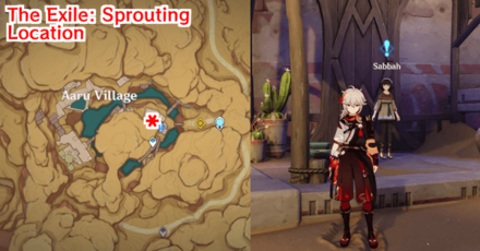 Genshin - The Exile Sprouting Quest Location
