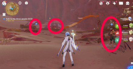 Genshin - Go to the bottom of the pit and look for clues