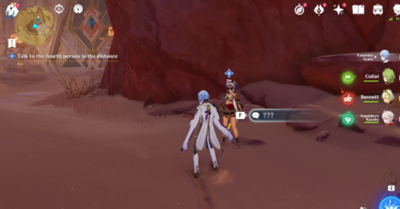 Genshin - Talk to the fourth person in the distance