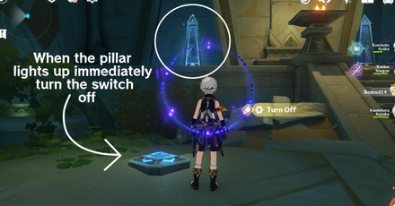 Genshin Impact Chapter 4 Act 4 King Deshret and the Three Magi - Pillar Puzzle in the Mysterious Ruins - Pillar Puzzle Information - Pillar 2 How to