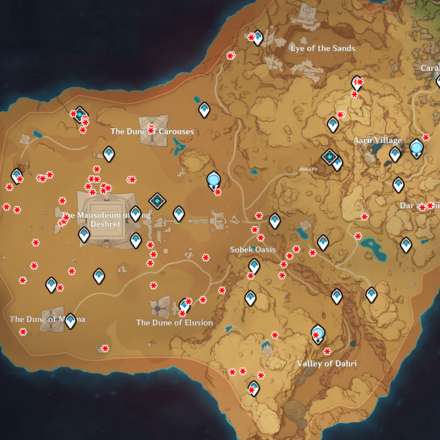Genshin - Scarab Locations Full Map