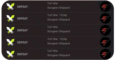 Splatoon 3 - Battle Logs