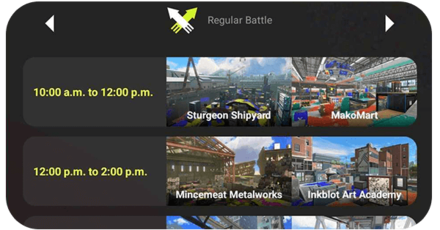 Splatoon 3 - Stage Schedule