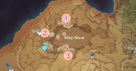Genshin - Dreams Beneath the Searing Sand - Three Trial Locations