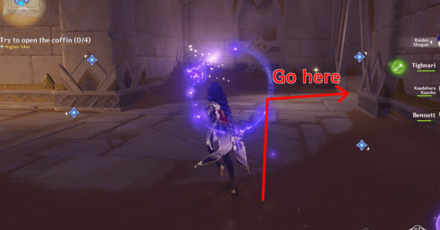 Genshin - Continue Walking Straight then Go Right