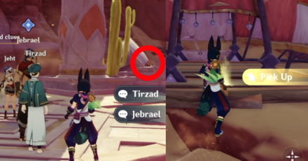 Genshin - Dreams Beneath the Searing Sand - Search for Clues in the Eremite Camp