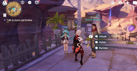 Genshin -Talk to Ayten and Karimah