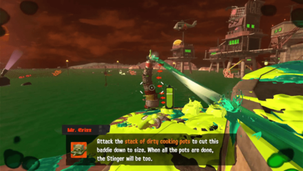 Splatoon 3 - Attacks with a Long-Rang Ink Jet