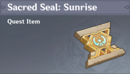 Genshin Impact - How to Get Sacred Seal Sunrise and Effects