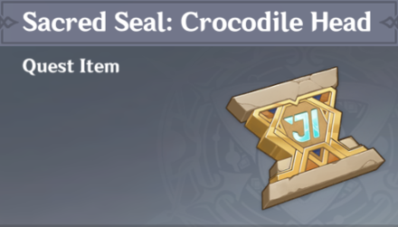 Genshin Impact - How to Get Sacred Seal Crocodile Head and Effects