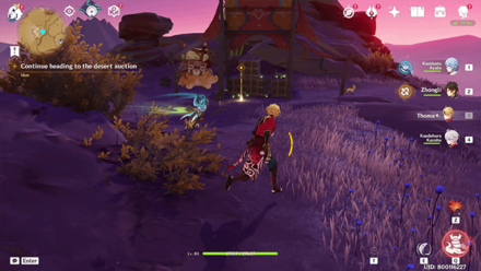 Genshin - Continue to follow the objective marker