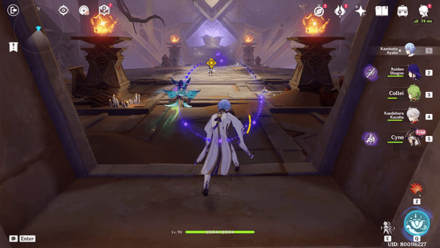 Genshin - Reach the depths of the Court of Desolation to find Taj inside