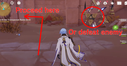 Genshin Impact - Defeat Enemy or Proceed to the next room 2nd Transparent Ruin