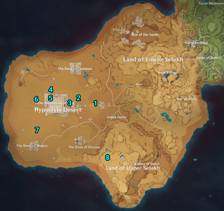 Genshin Impact - All Primal Sandglass Locations