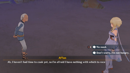 Genshin -  Gifted Rose Long Day Ahead - Talk to Affan