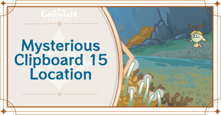Genshin Impact - Mysterious Clipboard 15 Location and Aranara Painting