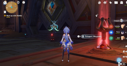 Genshin - Hidden Waypoint Between the Dune of Magma and Mausoleum of King Deshret