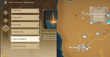 Genshin - Scarlet Sand Slate - Locating Ruins