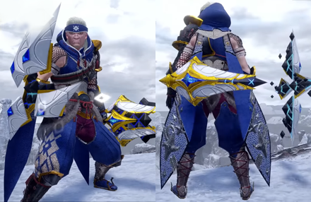 MH Rise Sunbreak - Lost Code: Carnhan Sword and Shield Layered Weapon Image