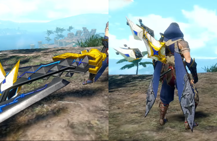 MH Rise Sunbreak - Lost Code: Labr Switch Axe Layered Weapon Image