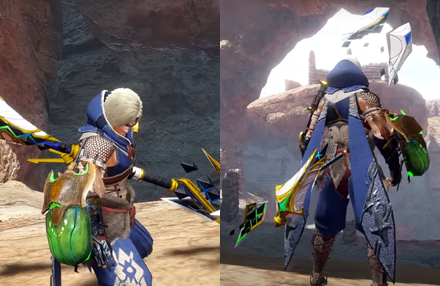 MH Rise Sunbreak - Lost Code: Telth Insect Glaive Layered Weapon Image