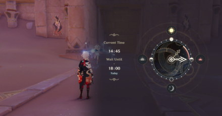 Genshin - The Dune of Elusion Illusory Murals - Change time