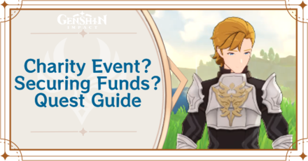 Genshin Impact - Charity Event, Securing Funds Quest Guide