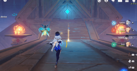 Genshin - approach the giant device