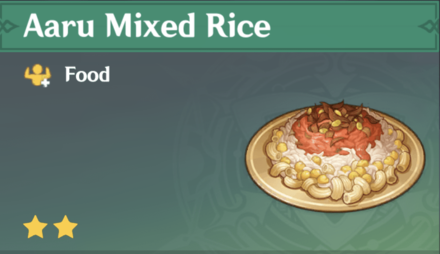 Genshin Impact - How to Get Aaru Mixed Rice and Effects